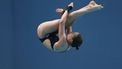 epa12274322 Else Praasterink of the Netherlands competes in the Women's 10m Platform semi-final at the World Aquatics Championships Singapore 2025 in Singapore, 31 July 2025.  EPA/FAZRY ISMAIL