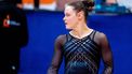 ROTTERDAM - Elze Geurts tijdens de Olympische kwalificatiewedstrijd op het NK turnen in Ahoy Rotterdam. ANP IRIS VAN DEN BROEK