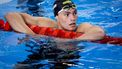 DOHA - Kai van Westering na afloop van de halve finale 200 rug mannen op de vijfde dag van de wereldkampioenschappen langebaan zwemmen. De WK was een van de mogelijkheden voor de Nederlandse zwemmers om limieten te zwemmen voor de Spelen van Parijs in 2024. ANP KOEN VAN WEEL
