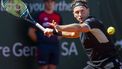 epa11367794 Casper Ruud, of Norway, returns a ball to Flavio Cobolli, of Italy, during their semi-final match, at the ATP 250 Geneva Open tennis tournament in Geneva, Switzerland, 25 May 2024.  EPA/MARTIAL TREZZINI