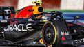 2023-10-07 15:25:29 Red Bull Racing's Mexican driver Sergio Perez drives during the sprint shootout ahead of Qatari Formula One Grand Prix at the Lusail International Circuit on October 7, 2023. 
KARIM JAAFAR / AFP