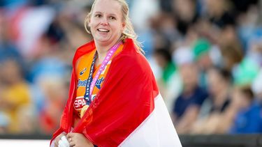BIRMINGHAM - Jessica Schilder wint goud op de finale kogelstoten op de EK atletiek. Het is voor het eerst dat de Europese Kampioenschappen georganiseerd worden in Groot-Brittannië. IRIS VAN DEN BROEK / ANP