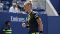 2023-08-29 14:09:21 epa10827425 Arantxa Rus of the Netherlands reacts to gaining an advantage to Madison Keys of the United States during their first round match at the US Open Tennis Championships at the USTA National Tennis Center in Flushing Meadows, New York, USA, 29 August 2023. The US Open runs from 28 August through 10 September.  EPA/SARAH YENESEL 22368