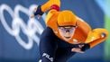 MILAAN - Femke Kok tijdens de 500 meter bij het langebaanschaatsen in het Milano Speed Skating Stadium op de Olympische Winterspelen van Milaan. ROBIN VAN LONKHUIJSEN / ANP