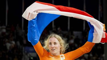 PARIJS - Manon Veenstra wint een zilveren medaille tijdens de finale BMX op de Olympische Spelen. ANP REMKO DE WAAL