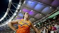 2023-08-22 21:24:15 BOEDAPEST - Jorinde van Klinken in actie in de finale van het discus werpen tijdens de vierde dag van de wereldkampioenschappen atletiek. ANP ROBIN VAN LONKHUIJSEN