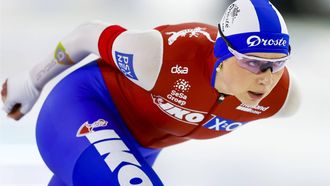 HEERENVEEN - Joy Beune in actie op de 3000 meter tijdens de eerste dag van het Nederlandse kampioenschap allround schaatsen in Thialf. ANP VINCENT JANNINK