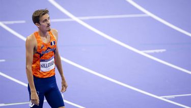 PARIJS - Nederlandse atleet Stefan Nillessen na afloop van de finale op de 1500 meter tijdens de Olympische Spelen. ANP REMKO DE WAAL