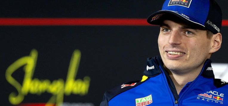 SHANGHAI - Max Verstappen (Red Bull Racing) tijdens de FIA persconferentie op het Shanghai International Circuit in aanloop naar de Chinese Grand Prix. SANDER KONING / ANP