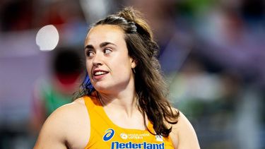 ROME - Jorinde van Klinken in actie tijdens de finale discuswerpen op de tweede dag van de Europese kampioenschappen atletiek. ANP IRIS VAN DEN BROEK