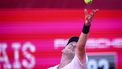 epa11259145 Botic Van De Zandschulp of Netherlands in action during his Round of 16 match against Casper Ruud of Norway at of the Estoril Open tennis tournament, in Oeiras, Portugal, 04 April 2024.  EPA/RODRIGO ANTUNES