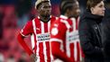 EINDHOVEN - Adamo Nagalo of PSV Eindhoven na afloop van de UEFA Champions league wedstrijd tussen PSV Eindhoven en Arsenal FC in het Phillips stadion op 4 maart 2025 in Eindhoven, Nederland. ANP ROBIN VAN LONKHUIJSEN