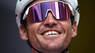 2023-06-09 11:45:28 AG2R Citroen Team's Belgian rider Greg Van Avermaet looks on prior to the sixth stage of the 75th edition of the Criterium du Dauphine cycling race, 170,5km  between Nantua to Crest-Voland, France, on June 9, 2023. 
Anne-Christine POUJOULAT / AFP