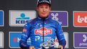 epa12858921 Belgian rider Jasper Philipsen of team Alpecin-Premier Tech poses on the podium after winning the In Flanders Fields - Middelkerke to Wevelgem cycling race in Wevelgem, Belgium, 29 March 2026.  EPA/OLIVIER MATTHYS