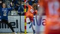 CASTELLON DE LA PLANA - De Nederlandse handbalster Dionne Housheer in actie tegen Katrine Lunde van Noorwegen tijdens de laatste groepswedstrijd in de hoofdronde van het WK handbal. Nederland moet bij de eerste twee landen in de groep eindigen om de kwartfinales te bereiken. ANP RONALD HOOGENDOORN