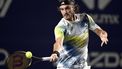 2023-08-06 06:23:47 Greece's Stefanos Tsitsipas returns the ball to Australia's Alex de Minaur during their Mexico ATP Open 250 men's singles final tennis match at Cabo Sports Complex in Los Cabos, Baja California, Mexico, on August 5, 2023. 
ALFREDO ESTRELLA / AFP