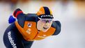 HEERENVEEN - Joy Beune (Nederland) in actie op de 5000 meter allround voor vrouwen op de slotdag van de ISU EK Allround en Sprint in Thialf. ANP KOEN VAN WEEL