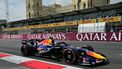 Red Bull Racing's Dutch driver Max Verstappen steers his car during the third practice session ahead of the Formula One Azerbaijan Grand Prix at the Baku City Circuit in Baku on September 25, 2026. 
Andrej ISAKOVIC / AFP