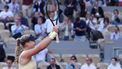Russia's Mirra Andreeva celebrates after winning against Belarus' Aryna Sabalenka at the end of their women's singles quarter final match on Court Philippe-Chatrier on day eleven of the French Open tennis tournament at the Roland Garros Complex in Paris on June 5, 2024. 
ALAIN JOCARD / AFP