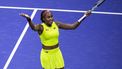 2023-09-08 04:16:35 USA's Coco Gauff celebrates her win against Czech Republic's Karolina Muchova during the US Open tennis tournament women's singles semi-finals match at the USTA Billie Jean King National Tennis Center in New York City, on September 7, 2023. 
COREY SIPKIN / AFP