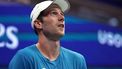 Netherlands' Botic van De Zandschulp looks on after a point against Spain's Carlos Alcaraz during their men's singles second round tennis match on day four of the US Open tennis tournament at the USTA Billie Jean King National Tennis Center in New York City, on August 29, 2024. 
CHARLY TRIBALLEAU / AFP