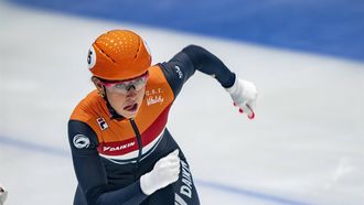 GDANSK - Suzanne Schulting tijdens 1000 meter op dag 3 van het EK shorttrack. ANP RONALD HOOGENDOORN