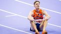 PARIJS - Mike Foppen na afloop van de finale van de 5000m (m) van het atletiek tijdens de Olympische Spelen. ANP ROBIN VAN LONKHUIJSEN