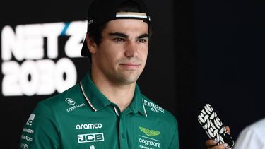 2023-09-21 07:38:48 Aston Martin's Canadian driver Lance Stroll attends an interview at the paddock ahead of the Formula One Japanese Grand Prix at the Suzuka circuit, Mie prefecture on September 21, 2023. 
Toshifumi KITAMURA / AFP