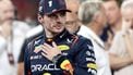 ABU DHABI - Max Verstappen (Red Bull Racing) op het Yas Marina Circuit na het winnen van de Abu Dhabi Grand Prix. Lando Norris (McLaren), die als derde eindigde, pakte de wereldtitel. ANP SANDER KONING