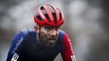 Dutch Joris Nieuwenhuis competes before winning the men's race of the Aardbeiencross cyclocross event, fourth stage (4/8) of the Superprestige cyclocross cycling competition in Merksplas on November 18, 2023.  
DAVID PINTENS / Belga / AFP
