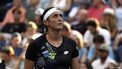 2023-09-04 21:54:11 Tunisia's Ons Jabeur looks on as she plays against China's Qinwen Zheng during the US Open tennis tournament women's singles round of 16 match at the USTA Billie Jean King National Tennis Center in New York City, on September 4, 2023. 
TIMOTHY A. CLARY / AFP