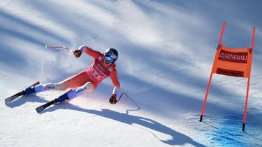 Switzerland's Marco Odermatt competes in the Men's Downhill event of the FIS Alpine World Cup in Courchevel in the French Alps on March 13, 2026. 
Olivier CHASSIGNOLE / AFP