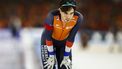 HEERENVEEN - Patrick Roest (NED) reageert na de 1500 meter op de EK afstanden. ANP VINCENT JANNINK