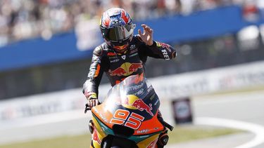 ASSEN - Collin Veijer (NED) op zijn Kalex in actie tijdens de Moto2 race op de TT van Assen. VINCENT JANNINK / ANP