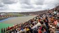 ASSEN - Racefans in de Geert Timmer bocht tijdens de 100e editie van de TT van Assen. ANP WOUTER DE WILDE