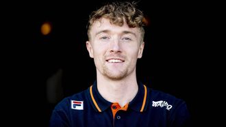IJMUIDEN - Sven Roes tijdens de teampresentatie van TeamNL / NTS (nationale trainingsselectie shorttrack) voor het olympische seizoen 2025/2026. ANP ROBIN UTRECHT