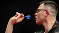LEEUWARDEN - Damon Heta (AUS) tijdens de halve finale tijdens het Dutch Darts Championship 2023 in het WTC Leeuwarden. Dit darttoernooi is de zesde Europese tour georganiseerd door de Professional Darts Corporation (PDC). ANP SANDER KONING