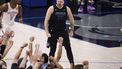 epa11351973 Dallas Mavericks guard Luka Doncic reacts towards the crowd after making a basket  during the second half of the NBA Western Conference Semifinal round playoff game six against Oklahoma City Thunder, in Dallas, Texas, USA, 18 May 2024.  EPA/ADAM DAVIS SHUTTERSTOCK OUT