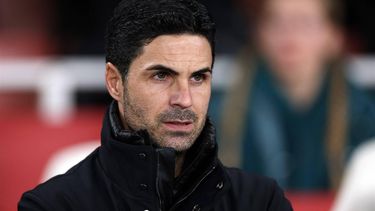 Arsenal's Spanish manager Mikel Arteta arrives for the UEFA Champions League Group B football match between Arsenal and RC Lens at the Arsenal Stadium in north London on November 29, 2023. 
Adrian DENNIS / AFP