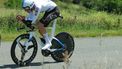 Team Ineos' British rider Joshua Tarling competes in the fourth stage of the 76th edition of the Criterium du Dauphine cycling race, 34,4km individual time trial between Saint-Germain-Laval and Neulise, central France, on June 5, 2024. 
Thomas SAMSON / AFP