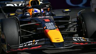 Red Bull Racing's Dutch driver Max Verstappen steers his car during the Formula One Azerbaijan Grand Prix at the Baku City Circuit in Baku on September 15, 2024. 
Andrej ISAKOVIC / AFP