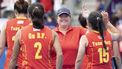 AMSTERDAM - headcoach Alyson Annan (CHN)  na de wedstrijd  China-Chili (3-0) op het WK hockey in het Wagener stadion, op 10 juli 2022 in Amsterdam, Nederland. ANP KOEN SUYK