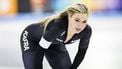 HEERENVEEN - Jutta Leerdam tijdens de 500m vrouwen op de derde dag van het olympisch kwalificatietoernooi langebaanschaatsen in Thialf. ANP ROBIN VAN LONKHUIJSEN