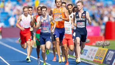 BIRMINGHAM - Stefan Nillessen in actie tijdens de kwalificatie 1500 meter op de vijfde dag van de EK atletiek. IRIS VAN DEN BROEK / ANP