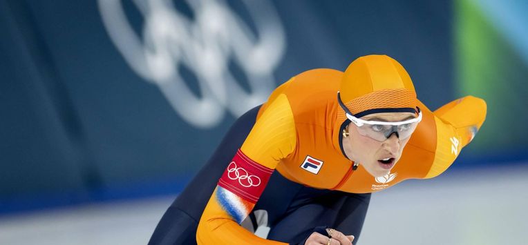 MILAAN - Suzanne Schulting tijdens de 1.000 meter bij het langebaanschaatsen in het Milano Speed Skating Stadium op de Olympische Winterspelen van Milaan. ROBIN VAN LONKHUIJSEN / ANP