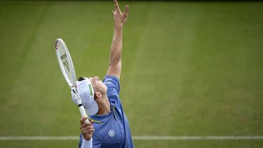 ROSMALEN - Tallon Griekspoor (NED) in de halve finale  tegen Sebastian Korda (USA) op de achtste dag van het Libema Open tennis toernooi in Rosmalen. ANP SANDER KONING