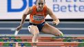 Netherlands' Nadine Visser competes in the women's 60 metres hurdles heat 5 during the World Athletics Indoor Championships Kujawy Pomorze 2026 in Torun, Poland on March 22, 2026. 
Andrej ISAKOVIC / AFP