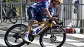 Belgium's Remco Evenepoel of Soudal Quick-Step rides during the men's 'Brabantse Pijl' one day cycling race, 162,5km from Huizingen, Beersel to Overijse on April 18, 2025. 
Tom Goyvaerts / Belga / AFP