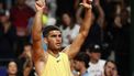 Spain's Carlos Alcaraz celebrates after defeating Italy's Andrea Vavassori during their  quarter final match of the ATP 250 Argentina Open tennis tournament in Buenos Aires on February 16, 2024. 
ALEJANDRO PAGNI / AFP