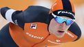 epa11962153 Beau Snellink from the Netherlands competes in the Men's 5000m during the ISU Speed Skating Singles Distance World Championships in Hamar, Norway, 13 March 2025.  EPA/Geir Olsen  NORWAY OUT
